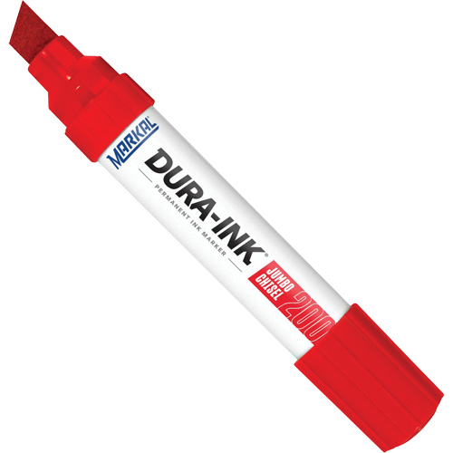 Marqueur no 200 Dura-Ink, Rouge, Pointe Ciseau Oxymax Inc