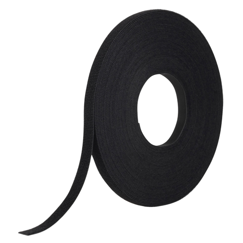 One-Wrap&reg; Fastener Tape, Hook & Loop, 25 yds x 1/2", Self-Grip, Black Oxymax Inc