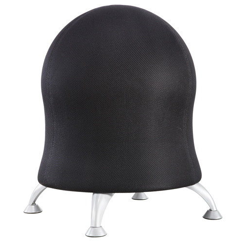 Zenergy Ball Chair, Fabric, Black, 250 lbs. Capacity Oxymax Inc