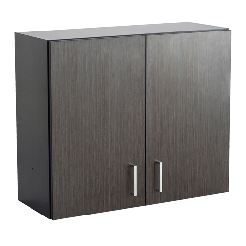 Armoire modulaire murale, 30" h x 36" la x 15" p, 1 tablettes, M&eacute;lamine, Nuit d'Asie/noir Oxymax Inc