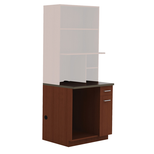 Modular Cabinet, Melamine, 39" H x 36" W x 25" D, Mahogany Oxymax Inc
