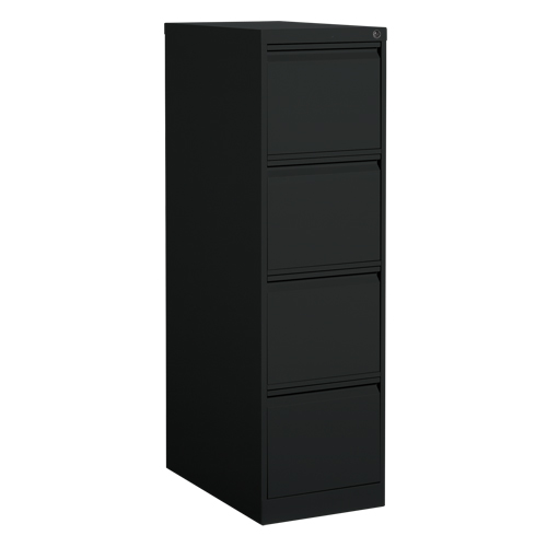 Classeur vertical, Acier, 4 tiroirs, 15-1/7" la x 25" p x 52" h, Noir Oxymax Inc