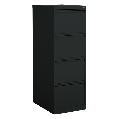 Classeur vertical, Acier, 4 tiroirs, 18-1/7" la x 25" p x 52" h, Noir Oxymax Inc