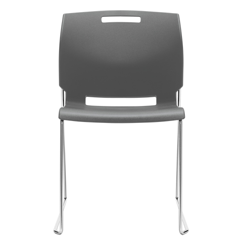 Chair, Plastic, 32-1/2" High, 300 lbs. Capacity, Grey Oxymax Inc