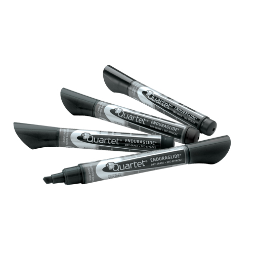 EnduraGlide&reg; Dry-Erase Markers, Black, Chisel Tip Oxymax Inc