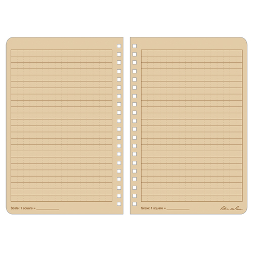 Side-Spiral Notebook, Soft Cover, Tan, 64 Pages, 4-5/8" W x 7" L Oxymax Inc