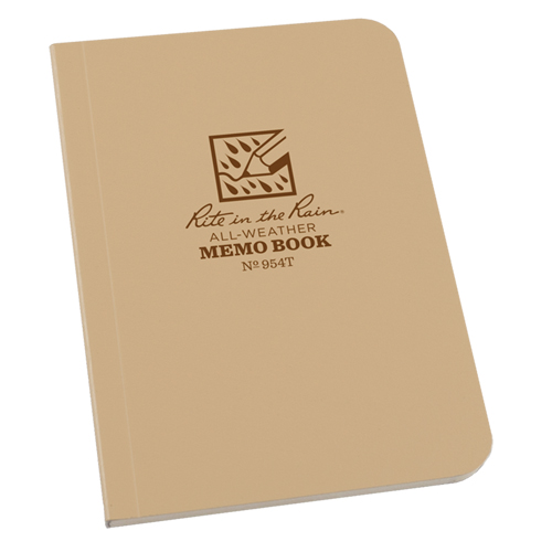 Memo Book, Soft Cover, Tan, 112 Pages, 3-1/2" W x 5" L Oxymax Inc