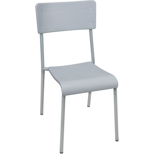 Ventura Stacking Chair, Polypropylene, 36" High, 300 lbs. Capacity, Grey Oxymax Inc