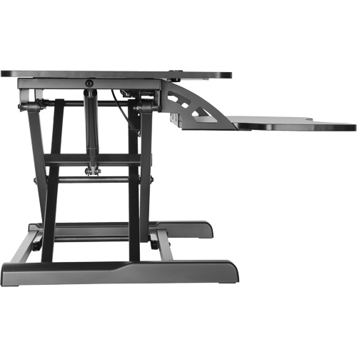 Goya Sit-Stand Workstation, Desktop Unit, 22" H x 31-1/2" W x 24" D, Black Oxymax Inc