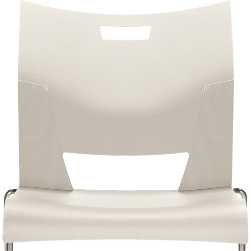 Duet Armless Training Chair, Plastic, 33-1/4" High, 350 lbs. Capacity, White Oxymax Inc