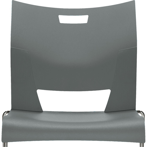 Chaise de formation sans bras Duet, Plastique, Hauteur 33-1/4", Capacit&eacute; 350 lb, Gris Oxymax Inc