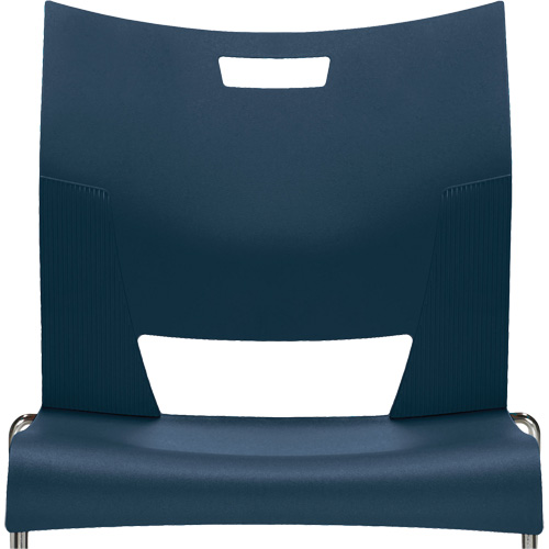 Chaise de formation sans bras Duet, Plastique, Hauteur 33-1/4", Capacit&eacute; 350 lb, Bleu Oxymax Inc