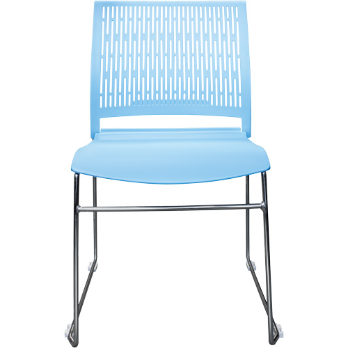 Chaises empilables s&eacute;rie Activ, Polypropyl&egrave;ne, Hauteur 32-3/8", Capacit&eacute; 275 lb, Bleu Oxymax Inc