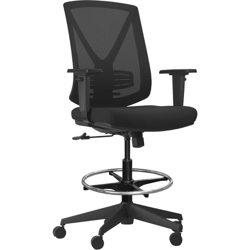 Activ Series Premium Synchro-Tilt Adjustable Chair, Fabric/Mesh, Black, 275 lbs. Capacity Oxymax Inc