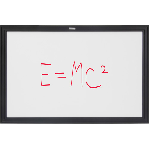 Black MDF Frame Whiteboard, Dry-Erase/Magnetic, 36" W x 24" H Oxymax Inc