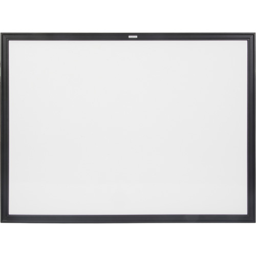 Black MDF Frame Whiteboard, Dry-Erase/Magnetic, 48" W x 36" H Oxymax Inc