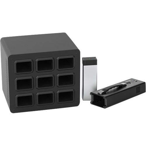 Base de poste de recharge KwikBoost EdgePower pour 9 batteries Oxymax Inc