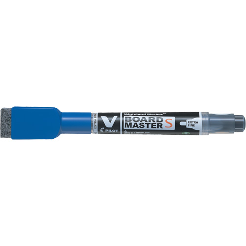 Vboard Master S White Board Marker with Eraser, Blue, Fine Tip Oxymax Inc