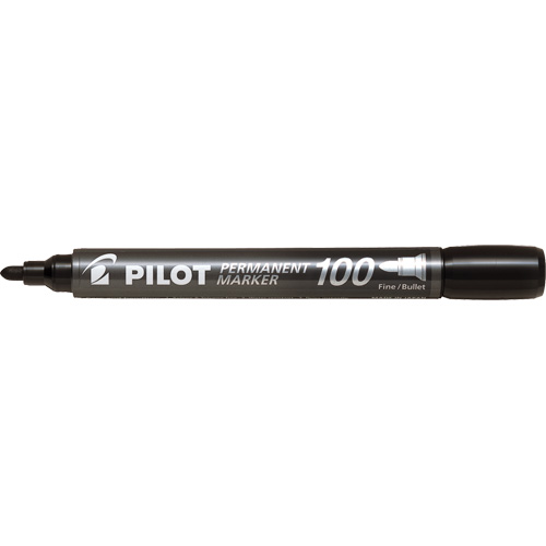 Marqueur permanent Pilot 100, Ronde, Noir Oxymax Inc