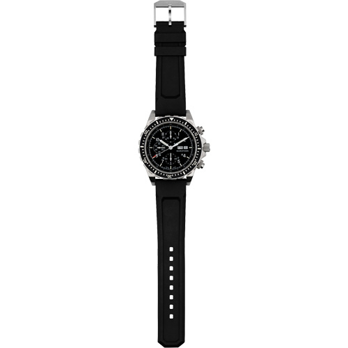 Jumbo Diver/Pilot's Automatic Chronograph Watch, Digital, Battery Operated, 46 mm, Black Oxymax Inc