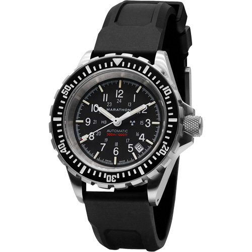 Grande montre automatique de plong&eacute;e, Num&eacute;rique, &agrave; piles, 41 mm, Noir Oxymax Inc