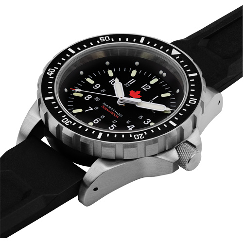 Red Maple Jumbo Diver's Quartz Watch, Digital, Battery Operated, 46 mm, Black Oxymax Inc