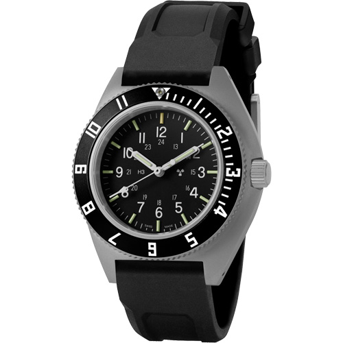 Montre Steel Navigator sur ensemble bracelet en caoutchouc noir de trois morceaux, Num&eacute;rique, &agrave; piles, 41 mm, Noir Oxymax Inc