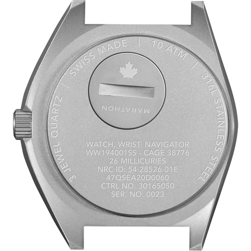 Montre Steel Navigator sur ensemble bracelet en caoutchouc noir de trois morceaux, Num&eacute;rique, &agrave; piles, 41 mm, Noir Oxymax Inc