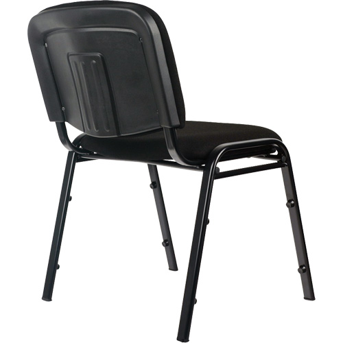 Chaises empilables, Tissu, Hauteur 32", Capacit&eacute; 250 lb, Noir Oxymax Inc