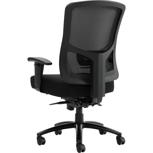 Raven 400 High-Back Heavy-Duty Synchro-Tilter, Mesh, Black, 400 lbs. Capacity Oxymax Inc