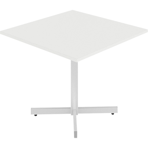 Table carr&eacute;e &agrave; hauteur r&eacute;glable Newland, 36" lo x 36" la x 29" h, Dessus de 1", Stratifi&eacute;, Blanc Oxymax Inc