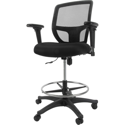 Tabouret de travail en maille, Mobile, Ajustable Hauteur, Capacit&eacute; 450 lb Oxymax Inc