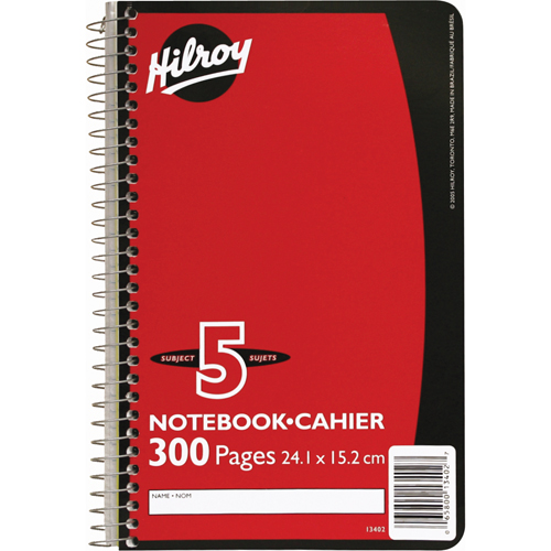 5 Subject Spiral Notebook Oxymax Inc