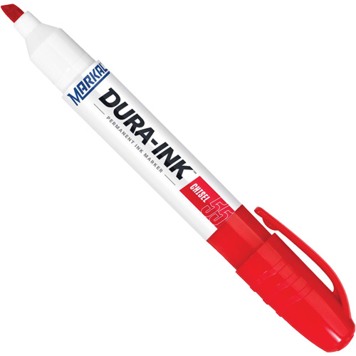 Dura-Ink&reg; Marker #55, Red, Chisel Tip Oxymax Inc