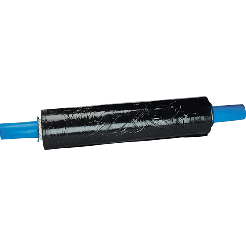 Stretch Wrap, 80 Gauge (20.3 micrometers), 18" x 1000', Opaque Black Oxymax Inc
