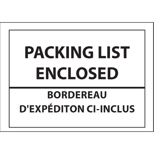 Pochettes pour bordereau d'exp&eacute;dition, 4" lo x 5" la, Style Insertion par l'arri&egrave;re Oxymax Inc