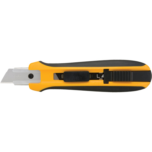 Five-Position Safety Knife, 18 mm, Silver, Rubber Handle Oxymax Inc