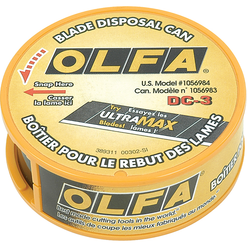 Boîte jetable pour lames usag&eacute;es Oxymax Inc