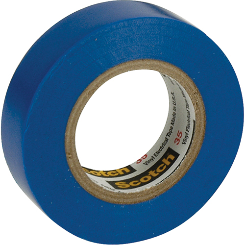 Scotch&reg; 35 Colour Coded Tape, 12.7 mm (1/2") x 20.1 m (66'), Blue, 7 mils Oxymax Inc