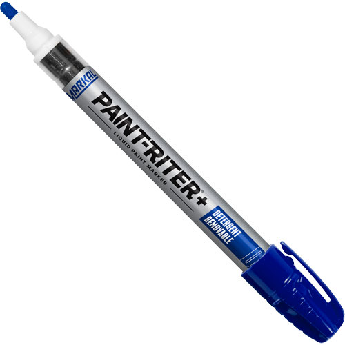 Marqueur &agrave; peinture nettoyable au d&eacute;tergent Paint-Riter+, Liquide, Bleu Oxymax Inc