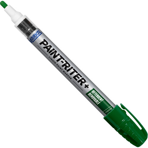 Paint-Riter&reg;+ Detergent Removable Paint Marker, Liquid, Green Oxymax Inc