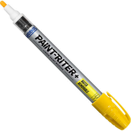 Paint-Riter&reg;+ Water Removable Paint Marker, Liquid, Yellow Oxymax Inc