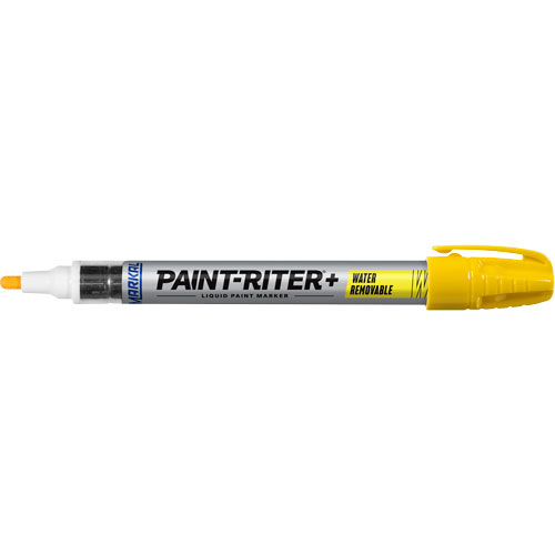 Paint-Riter&reg;+ Water Removable Paint Marker, Liquid, Yellow Oxymax Inc