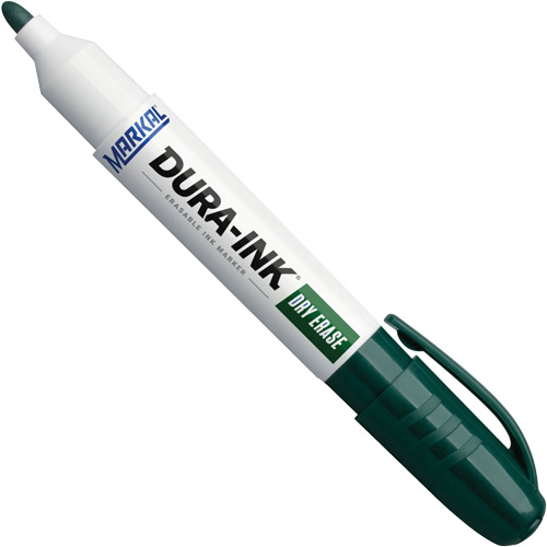 Marqueurs &agrave; essuyage &agrave; sec Dura-Ink, Vert, Pointe Ronde Oxymax Inc