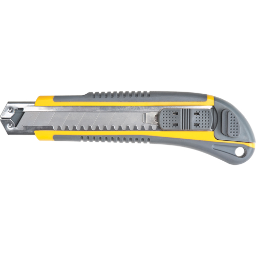 Couteau ATK100, 18 mm, Acier au carbone, Prise en Caoutchouc Oxymax Inc