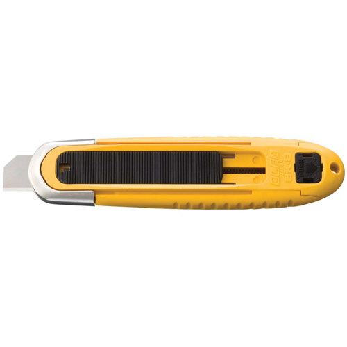 Couteau de s&eacute;curit&eacute; autor&eacute;tractable automatique, 15 mm, Acier au carbone, Prise en Plastique Oxymax Inc