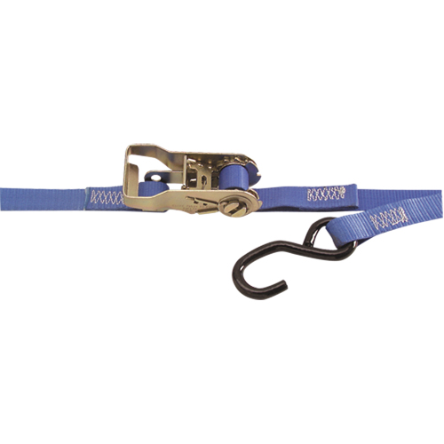 Heavy-Duty Utility Straps, S-Hook, 1" W x 15' L, 500 lbs. (230 kg) Working Load Limit Oxymax Inc