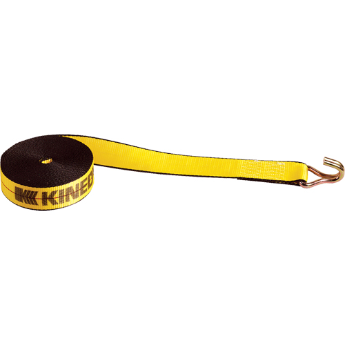Winch Straps, Wire Hook, 2" W x 30' L, 1670 lbs. (751 kg) Working Load Limit Oxymax Inc
