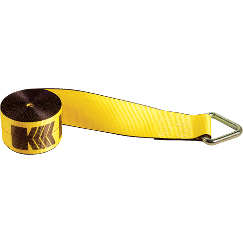 Winch Straps, Delta Ring, 4" W x 30' L, 5400 lbs. (2450 kg) Working Load Limit Oxymax Inc