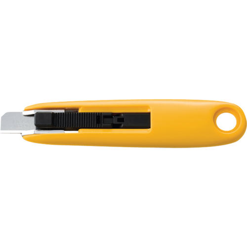 Compact Self-Retracting Safety Knife, 11 mm, Carbon Steel, Plastic Handle Oxymax Inc